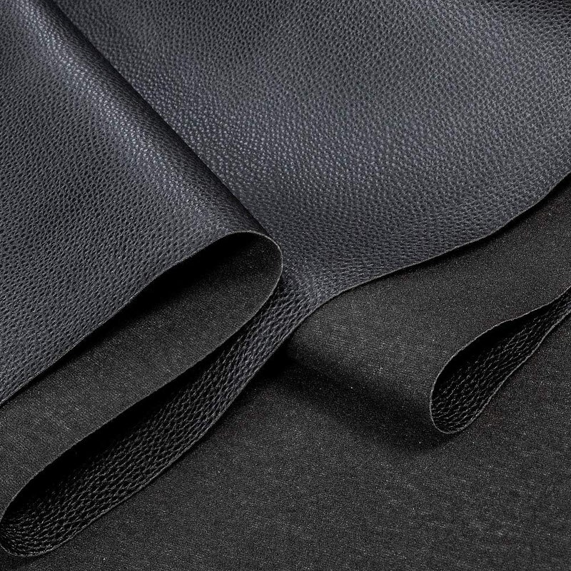TORRAMI Soft Synthetic PU Fabric Material Faux Leather Sheets 1 Yards 54" x 36", 0.95mm Thick for Upholstery, DIY Crafts, Pebbled Pattern Black - Image 3